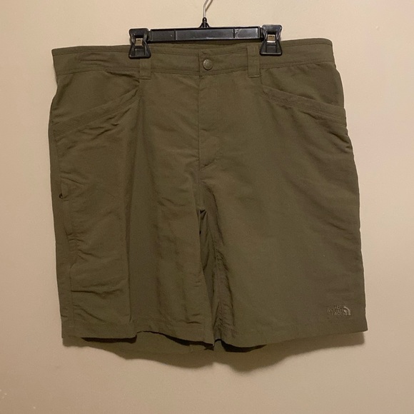 The North Face Shorts. Khaki Green. Size 38. Length: 20.5”. - Picture 1 of 7